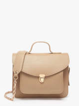 Sac Bandoulire La Suite Cuir Paul marius Beige la suite GEOR2SUI