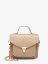 Sac Bandoulire La Suite Cuir Paul marius Beige la suite GEOX2SUI