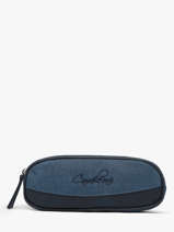 Trousse 2 Compartiments Cameleon Bleu vintage color - VIC-TROU
