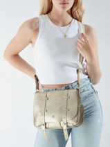 Sac Bandouli�re Vintage Cuir Mila louise Argent vintage 30172X-vue-porte