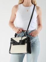 Sac Bandoulire Emily Garni Cuir Le tanneur Beige emily TEMI1015-vue-porte