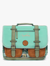 Cartable 2 Compartiments Cameleon Vert vintage fantasy PBVGCA38