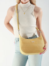 Sac Bandoulire Moana Les tropeziennes Jaune moana TZ02-vue-porte