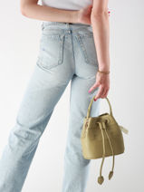 Sac Bandouli�re La Suite Cuir Paul marius Vert la suite CAPUXSUI-vue-porte