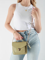 Sac Bandoulire La Suite Cuir Paul marius Vert la suite GEOX2SUI-vue-porte