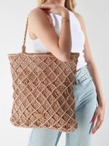 Sac Port� �paule Natural Biba Beige natural MSN1B-vue-porte