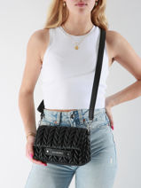 Sac Bandoulire K Weave Polyurethane Karl lagerfeld Marron k weave A2W30153-vue-porte