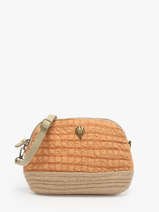 Sac Bandoulire Gaufrette Polyester Le voyage en panier Orange gaufrette PM883