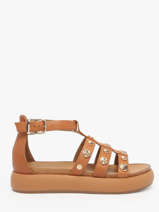 Sandalen Uit Leder Inuovo Oranje women A96039