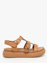 Sandalen Uit Leder Inuovo Oranje women A96046