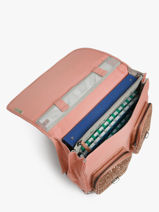 Cartable Enfant 2 Compartiments Cameleon Rose vintage fantasy CA38-vue-porte