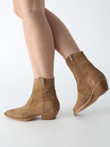 Santiags Western En Cuir Alpe Marron women 50121101-vue-porte