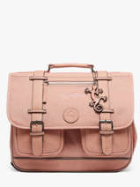 Boekentas 2 Compartimenten Cameleon Roze vintage color CA38