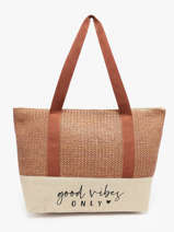 Sac Port paule Plage Gerard pasquier Marron plage P25021