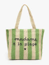 Sac Port paule Cabas Gerard pasquier Vert cabas P25032