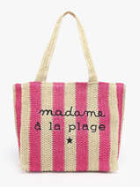 Sac Port paule Cabas Gerard pasquier Rose cabas P25032
