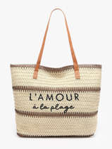Sac Port paule Cabas Gerard pasquier Marron cabas P25022