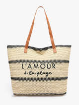 Sac Port paule Cabas Polyester Gerard pasquier Noir cabas P25022