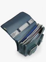 Cartable Vintage North Cameleon Bleu vintage north CA41-vue-porte