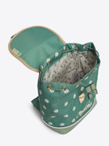 Sac  Dos 1 Compartiment Cameleon Vert vintage fantasy SD25-vue-porte