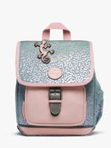 Sac  Dos 1 Compartiment Cameleon Bleu vintage fantasy SD30