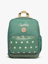 Sac  Dos 2 Compartiments Cameleon Vert vintage fantasy SD33