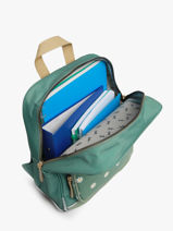 Sac  Dos 2 Compartiments Cameleon Vert vintage fantasy SD33-vue-porte