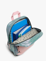 Rugzak 2 Compartimenten Cameleon Blauw vintage fantasy SD33-vue-porte