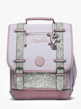 Sac  Dos Vintage Fantasy 2 Compartiments Cameleon Violet vintage fantasy SD39