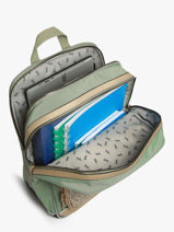 Sac  Dos 2 Compartiments Cameleon Vert vintage fantasy SO40-vue-porte
