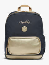 Sac  Dos 2 Compartiments Cameleon Bleu vintage fantasy SO40