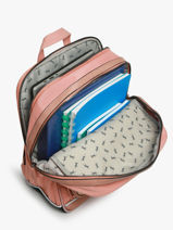 Sac  Dos 2 Compartiments Cameleon Rose vintage fantasy SO40-vue-porte