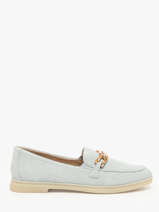 Mocassins En Cuir Remonte Bleu women 12