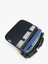 Boekentas Voor Kinderen 2 Compartimenten Cameleon Blauw vintage urban CA35-vue-porte