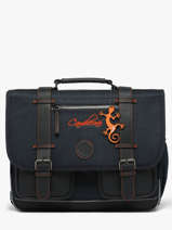 Cartable Enfant 2 Compartiments Cameleon Orange vintage urban CA38