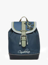 Rugzak 1 Compartiment Cameleon Blauw vintage urban SD25