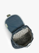 Rugzak 1 Compartiment Cameleon Blauw vintage urban SD25-vue-porte