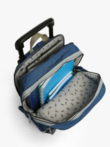 Sac A Dos  Roulettes 2 Compartiments Cameleon Vert vintage urban SR40-vue-porte
