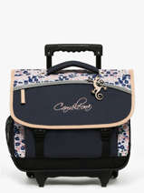Cartable  Roulettes Enfant 2 Compartiments Cameleon Bleu actual CR38