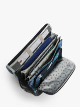 Cartable  Roulettes Enfant 3 Compartiments Cameleon Bleu actual CR41-vue-porte