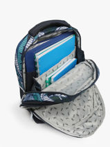 Sac  Dos 2 Compartiments Cameleon Bleu actual SD39-vue-porte