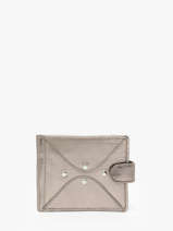 Portefeuille Louise Cuir Paul marius Gris vintage LOUISE
