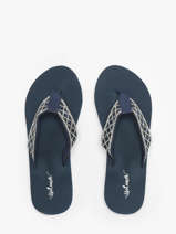 Nu-pieds Isotoner Bleu women 94931