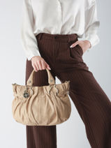 Preloved Vintage Handtas Leder Celine Beige second life 1258679-vue-porte