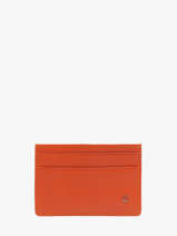 Porte-cartes Madras Cuir Etrier Orange madras EMAD053