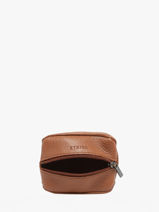 Portemonnee Madras Leder Etrier Bruin madras EMAD043-vue-porte