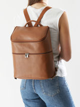 Longchamp Le foulonné Sac à dos Marron-vue-porte