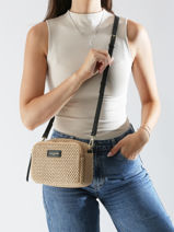Cross Body Tas Osier Lancaster Beige osier 30-vue-porte