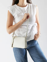 Sac Bandoulière Faubourg Cuir Lancel Beige faubourg A13524-vue-porte