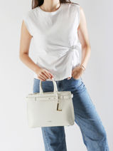 Sac Porté Main Faubourg Cuir Lancel Noir faubourg A13528-vue-porte